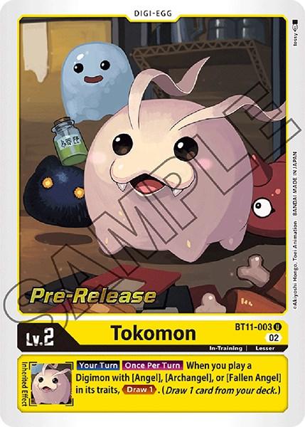 Tokomon [BT11-003] [Dimensional Phase Pre-Release Promos] (ONLINE ORDER ONLY)