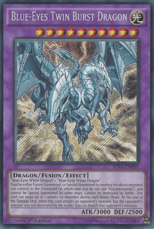 Blue-Eyes Twin Burst Dragon [SHVI-EN099] Secret Rare (ONLINE ORDER ONLY)