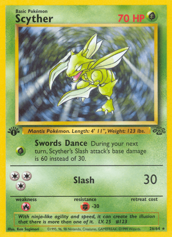 Scyther (26/64) [Jungle 1st Edition] (Online Only)