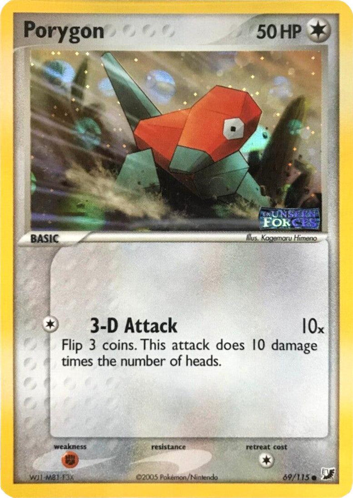 Porygon (69/115) (Stamped) [EX: Unseen Forces] (Online Only)
