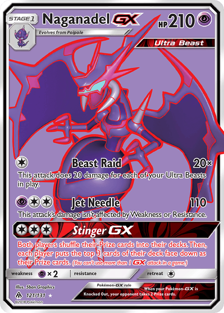 Naganadel GX (121/131) [Sun & Moon: Forbidden Light] (Online Only)