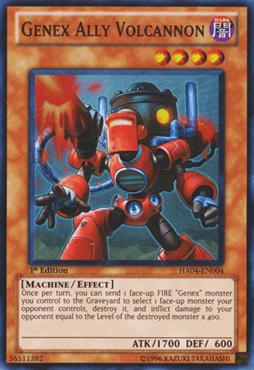 Genex Ally Volcannon [HA04-EN004] Super Rare (ONLINE ORDER ONLY)