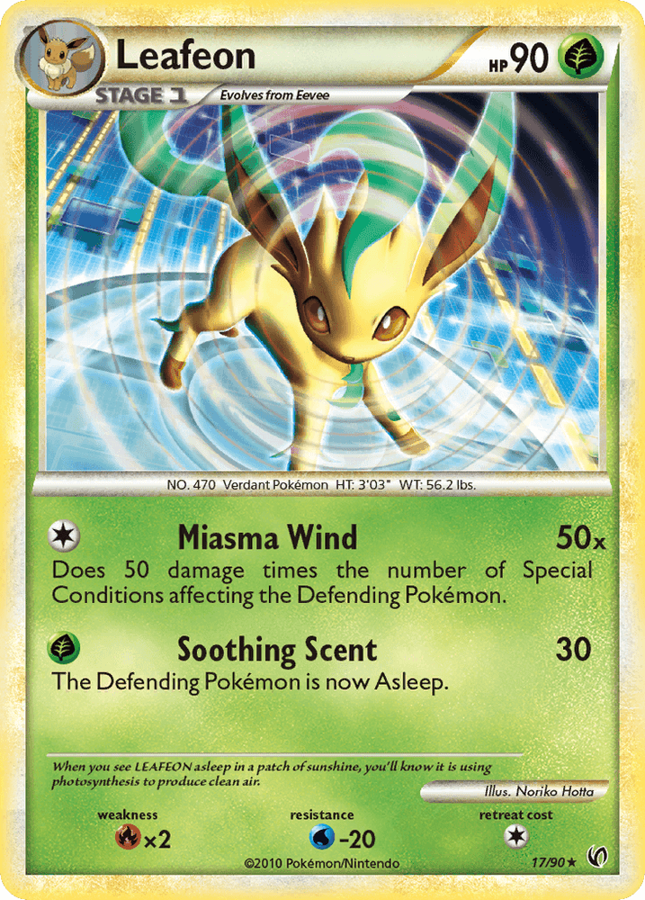 Leafeon (17/90) [HeartGold & SoulSilver: Undaunted] (Online Only)