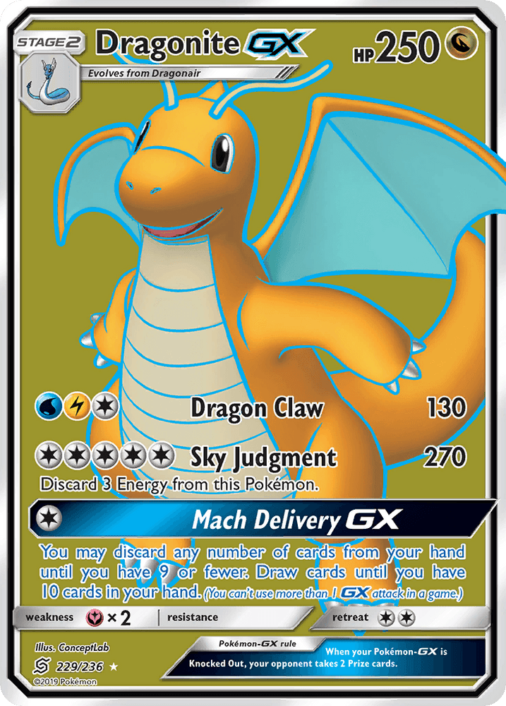 Dragonite GX (229/236) [Sun & Moon: Unified Minds] (Online Only)