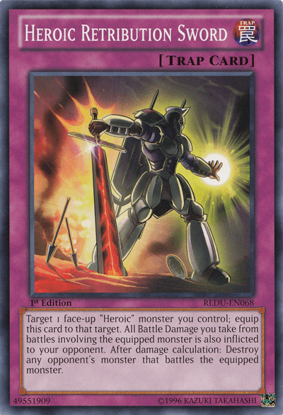 Heroic Retribution Sword [REDU-EN068] Common (ONLINE ORDER ONLY)