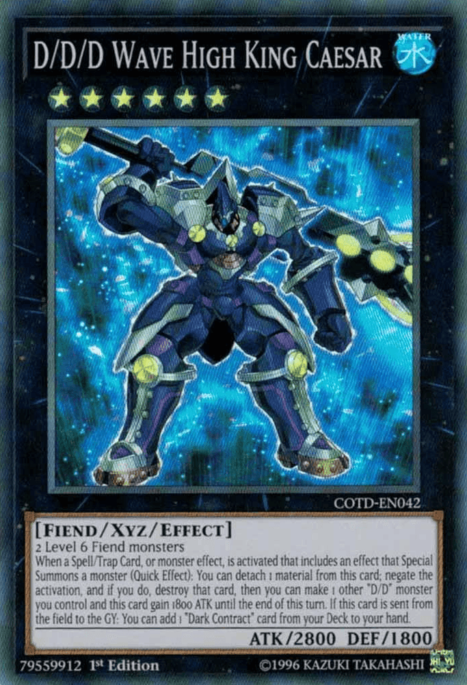D/D/D Wave High King Caesar [COTD-EN042] Super Rare (ONLINE ORDER ONLY)