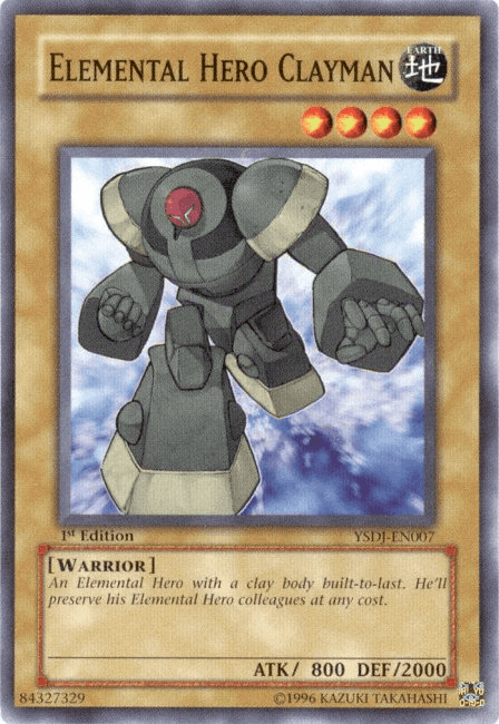 Elemental HERO Clayman [YSDJ-EN007] Common (ONLINE ORDER ONLY)
