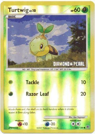 Turtwig (103/130) [Burger King Promos: 2008 Collection] (Online Only)