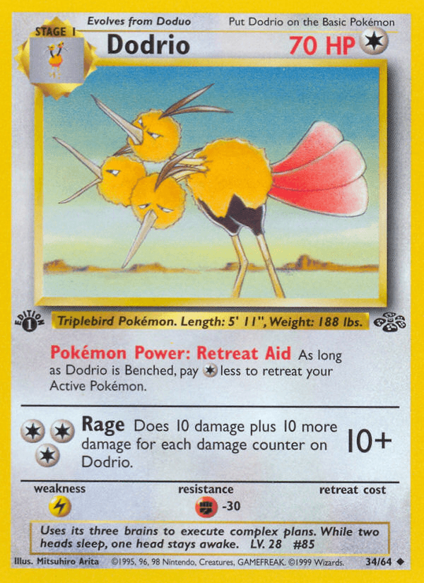 Dodrio (34/64) [Jungle 1st Edition] (Online Only)