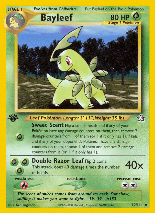 Bayleef (29/111) [Neo Genesis 1st Edition] (Online Only)