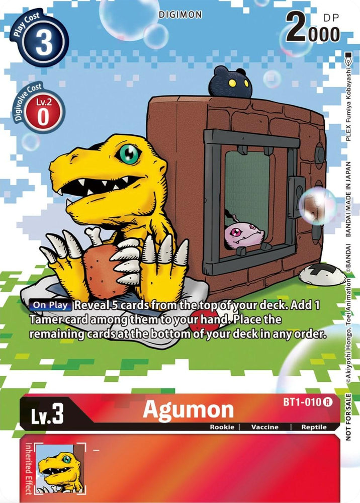 Agumon [BT1-010] (25th Special Memorial Pack) [Release Special Booster Promos] (ONLINE ORDER ONLY)