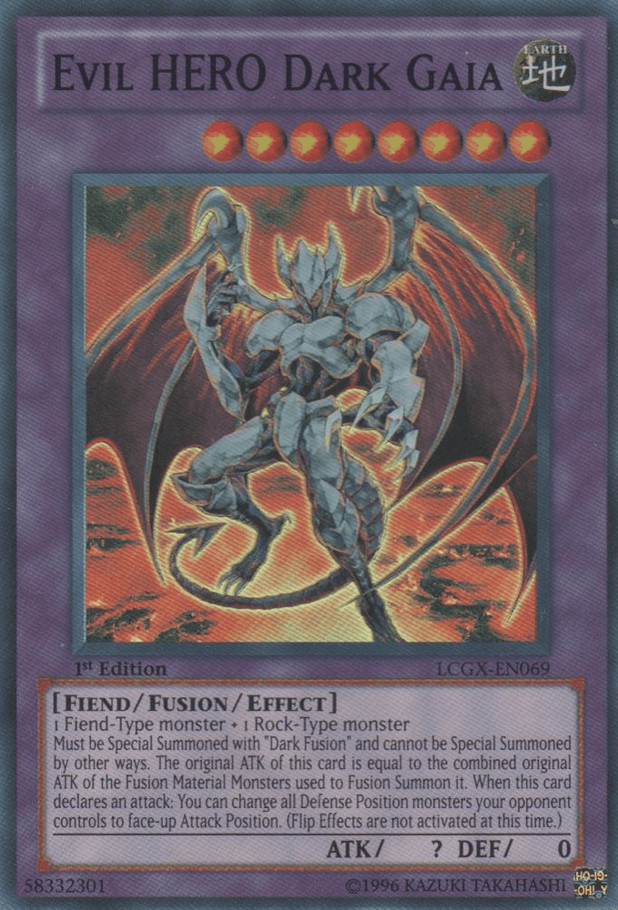 Evil HERO Dark Gaia [LCGX-EN069] Super Rare (ONLINE ORDER ONLY)