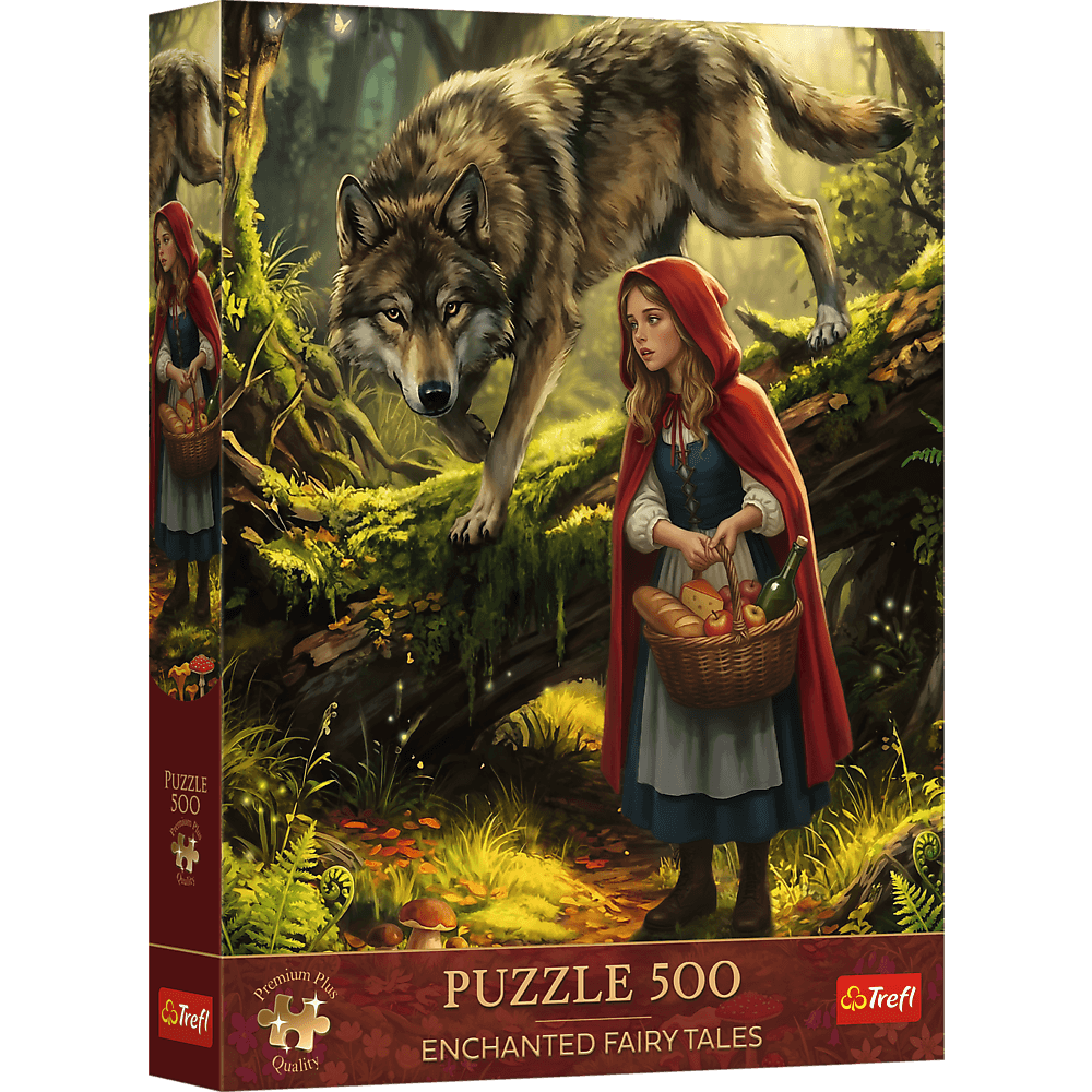 Trefl Premium Plus Enchanted Fairy Tales Little Red Riding Hood and the Wolf 500 Piece Puzzle (ONLINE ORDER ONLY)