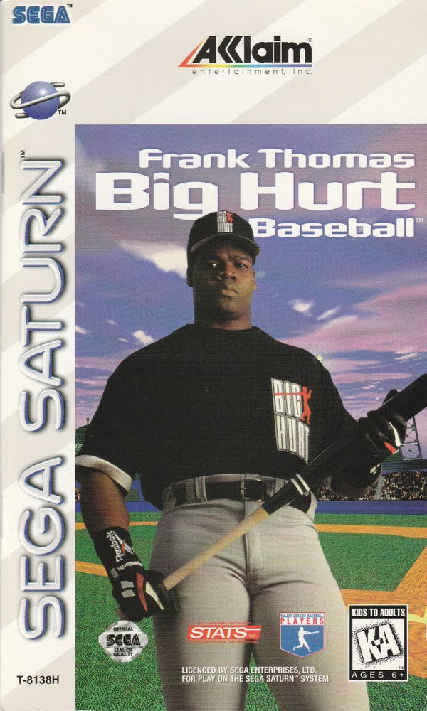 Frank Thomas Big Hurt Baseball (Sega Saturn) (ONLINE ORDER ONLY)