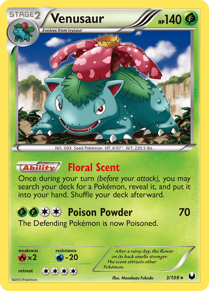Venusaur (3/108) [Black & White: Dark Explorers] (Online Only)