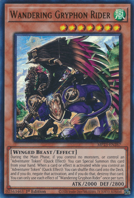 Wandering Gryphon Rider [MP23-EN267] Ultra Rare (ONLINE ORDER ONLY)
