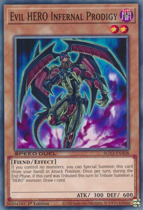 Evil HERO Infernal Prodigy [SGX3-ENA08] Common (ONLINE ORDER ONLY)