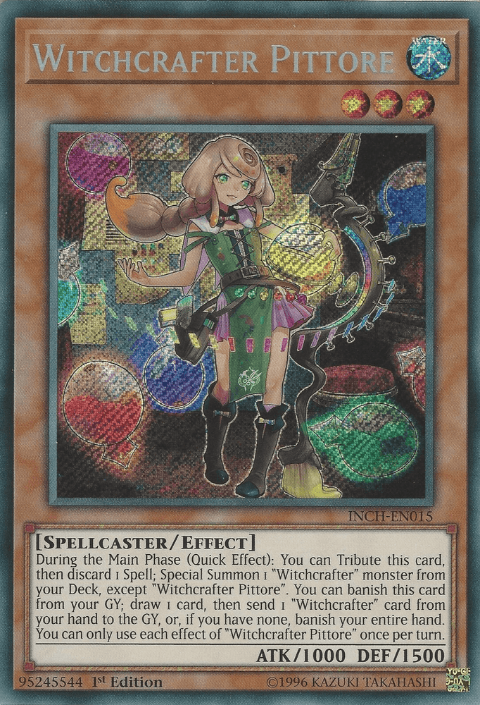 Witchcrafter Pittore [INCH-EN015] Secret Rare (ONLINE ORDER ONLY)