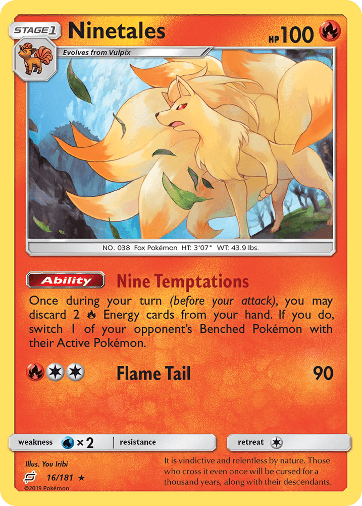 Ninetales (16/181) [Sun & Moon: Team Up] (Online Only)