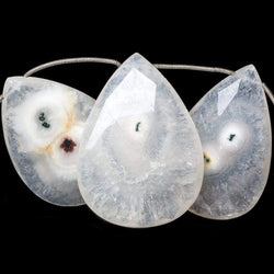37x24-48x35mm Peacock Solar Quartz faceted pear beads 9 inch 8 pieces AAA (ONLINE ORDER ONLY)