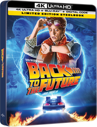 Back to the Future Limited Edition Steelbook (4K Ultra HD + Blu-ray™ + Digital Code) [TEMPORARILY PRE-SOLD OUT: Expected Availability October 14, 2025!] (ONLINE ORDER ONLY)