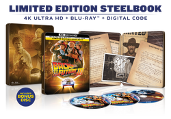 Back to the Future Part III Limited Edition Steelbook (4K Ultra HD + Blu-ray™ + Digital Code) [2025]