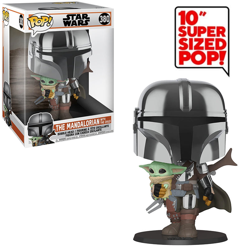 Mandalorian w/ The Child (Chrome, 10-Inch) 380 (Online Order Only)