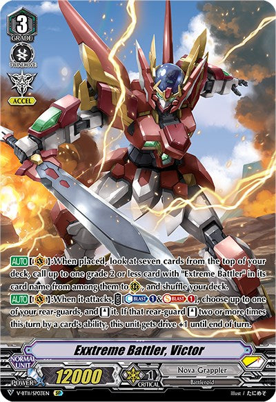 Exxtreme Battler, Victor (V-BT11/SP03EN) [Storm of the Blue Cavalry]
