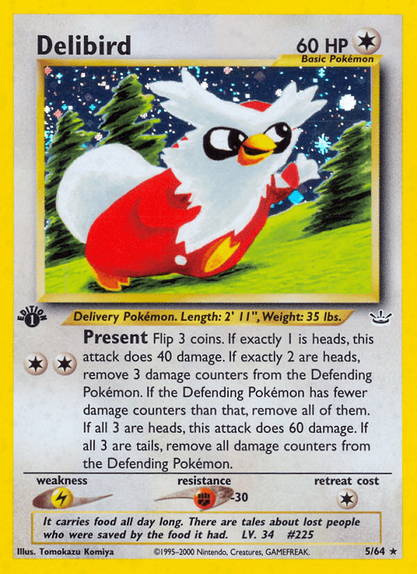 Delibird (5/64) [Neo Revelation 1st Edition] (Online Only)