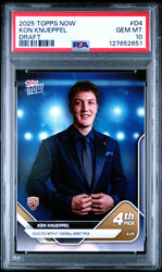 Graded 2025 Topps Now Kon Knueppel #D4 Draft Rookie RC Basketball Card PSA 10 Gem Mint