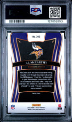 Graded 2024 Panini Select JJ McCarthy #342 Rookie RC Football Card PSA 9 Mint