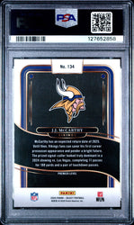Graded 2024 Panini Select JJ McCarthy #134 Rookie RC Football Card PSA 9 Mint