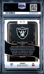 Graded 2024 Panini Select Brock Bowers #118 Rookie RC Football Card PSA 10 Gem Mint