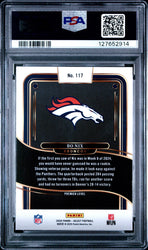 Graded 2024 Panini Select Bo Nix #117 Rookie RC Football Card PSA 6 Excellent