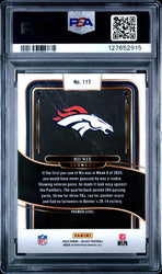 Graded 2024 Panini Select Bo Nix #117 Rookie RC Football Card PSA 2 Good