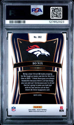 Graded 2024 Panini Select Bo Nix #382 Rookie RC Football Card PSA 10 Gem Mint