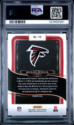 Graded 2024 Panini Select Michael Penix Jr. #110 Rookie RC Football Card PSA 9 Mint