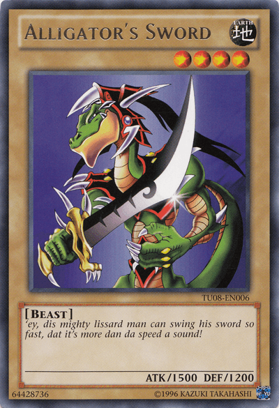 Alligator's Sword [TU08-EN006] Rare (ONLINE ORDER ONLY)