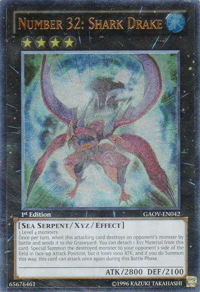Number 32: Shark Drake [GAOV-EN042] Ultimate Rare (ONLINE ORDER ONLY)
