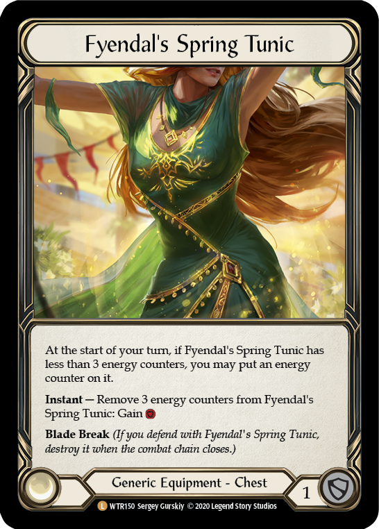 Fyendal's Spring Tunic [U-WTR150] (Welcome to Rathe Unlimited)  Unlimited Rainbow Foil - Anime Imports LLC