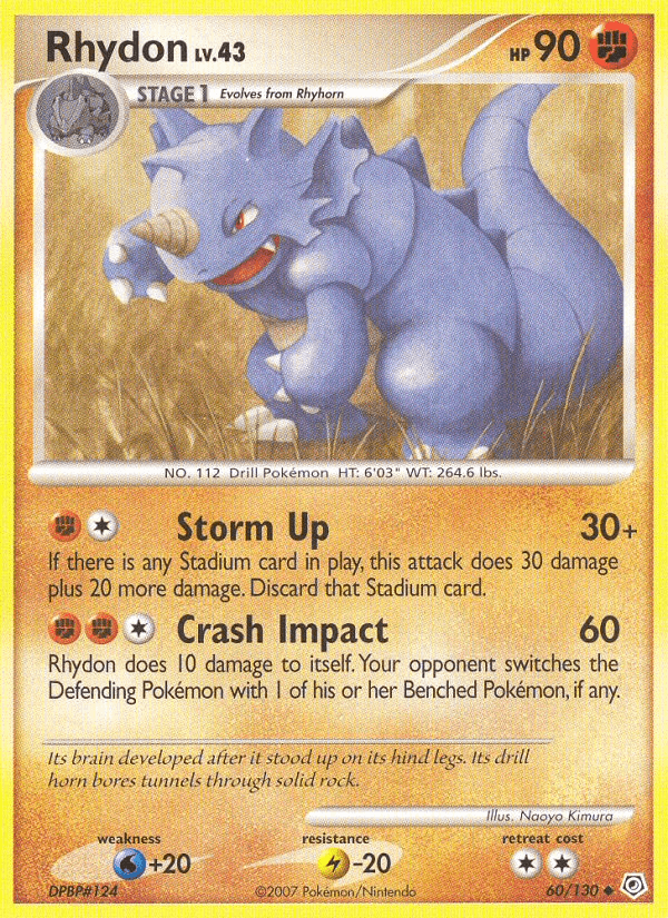 Rhydon (60/130) [Diamond & Pearl: Base Set] (Online Only)