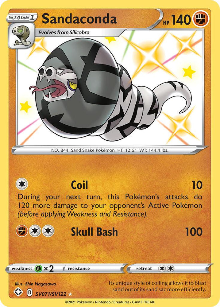 Sandaconda (SV071/SV122) [Sword & Shield: Shining Fates] (Online Only)