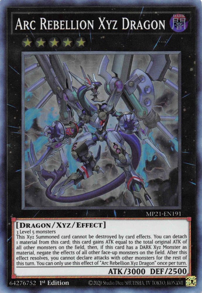 Arc Rebellion Xyz Dragon [MP21-EN191] Super Rare (ONLINE ORDER ONLY)