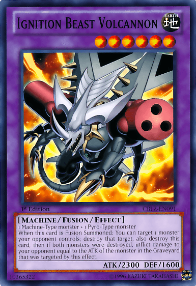 Ignition Beast Volcannon [CBLZ-EN091] Common (ONLINE ORDER ONLY)