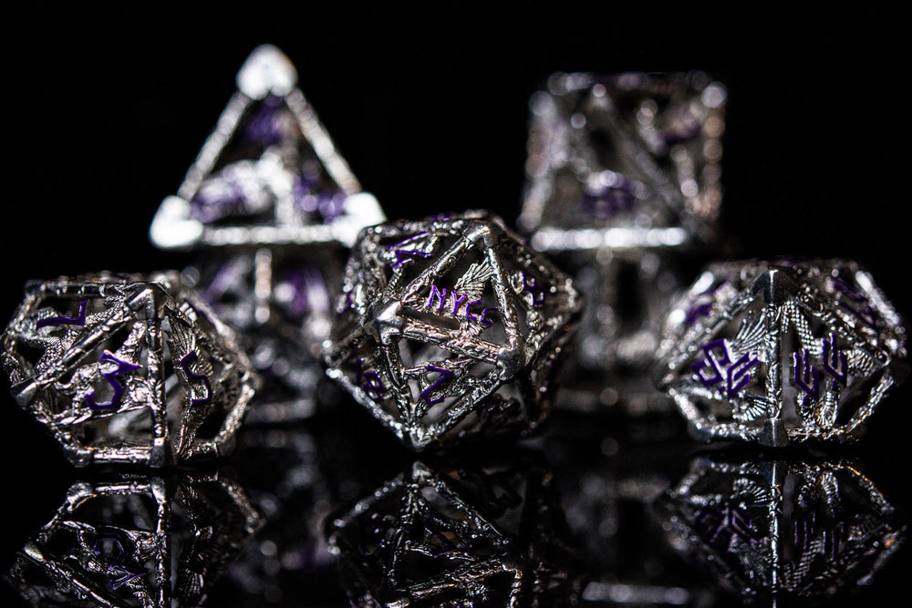 NYCC Exclusive Sterling Silver Dice Set - Purple (ONLINE ORDER ONLY)