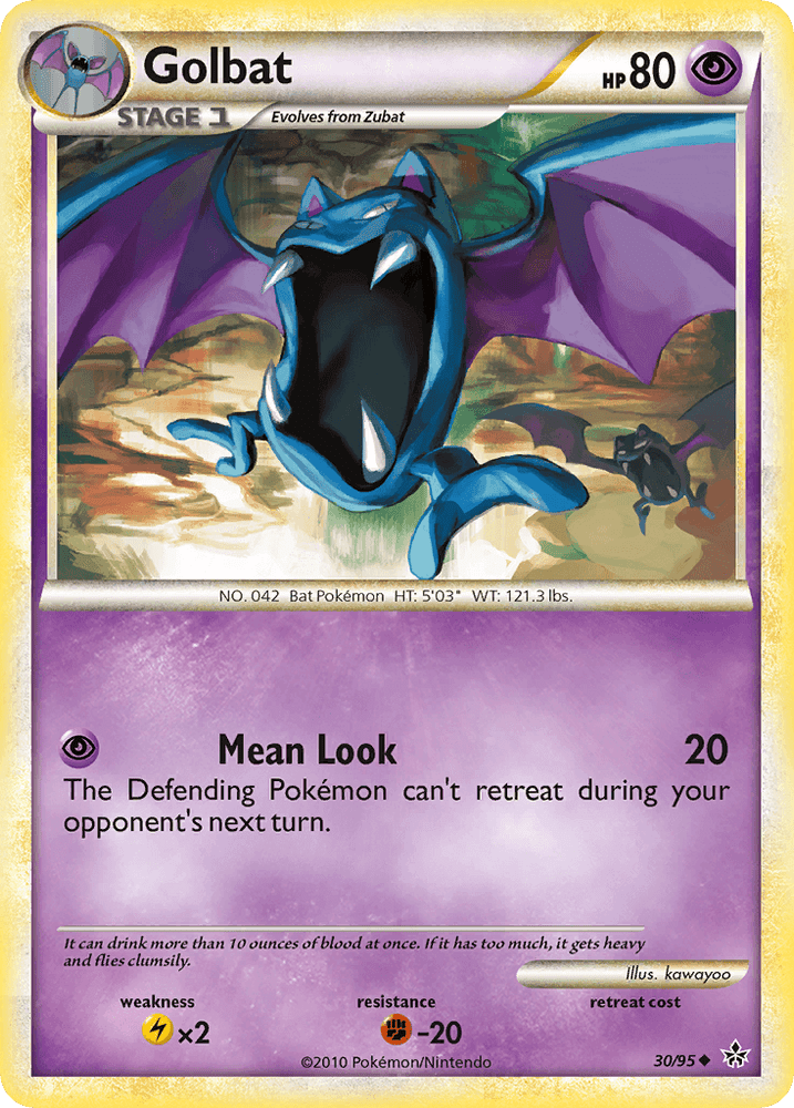 Golbat (30/95) [HeartGold & SoulSilver: Unleashed] (Online Only)