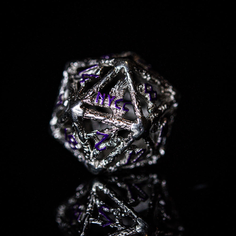 NYCC Exclusive Sterling Silver Dice Set - Purple (ONLINE ORDER ONLY)