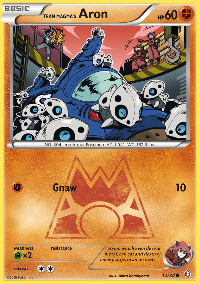 Team Magma's Aron (12/34) [XY: Double Crisis] (Online Only)