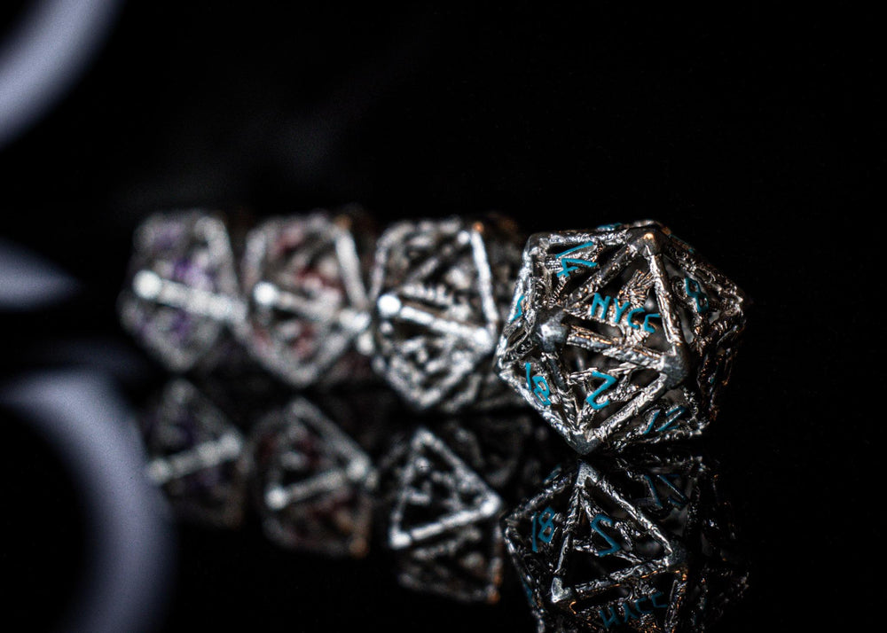 NYCC Exclusive Sterling Silver Dice Set - Blue (ONLINE ORDER ONLY)