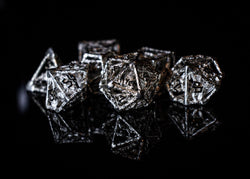 NYCC Exclusive Sterling Silver Dice Set - Black (ONLINE ORDER ONLY)